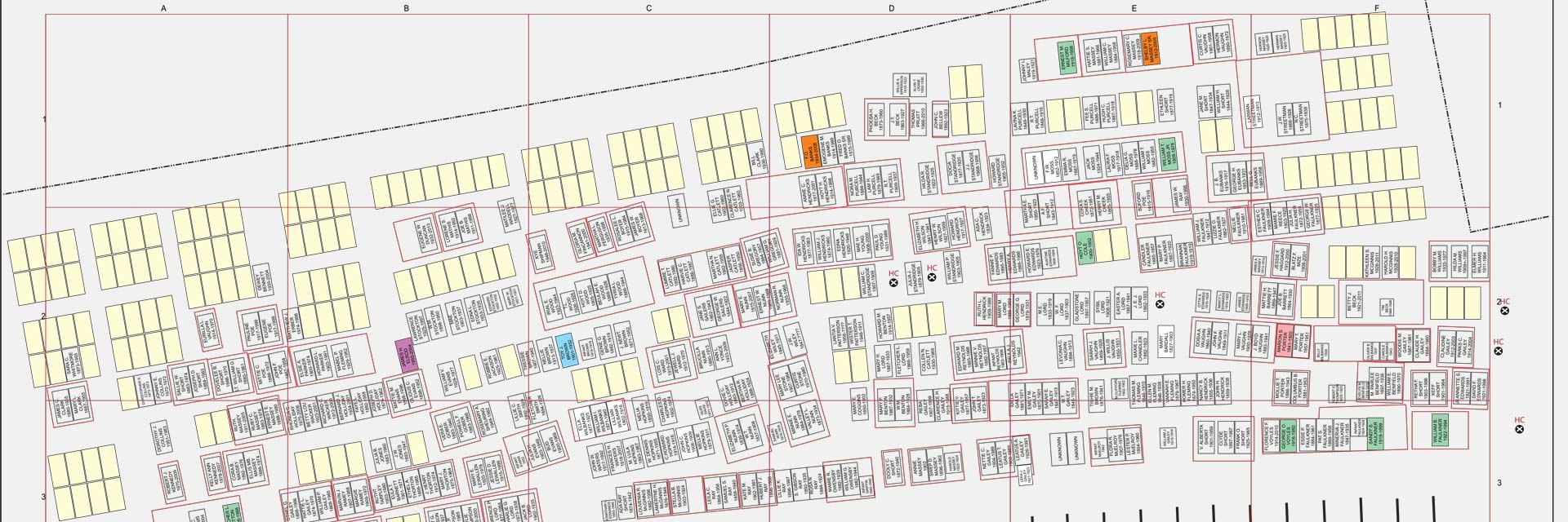 Cemetery Burial Plot Maps Omega Mapping Services